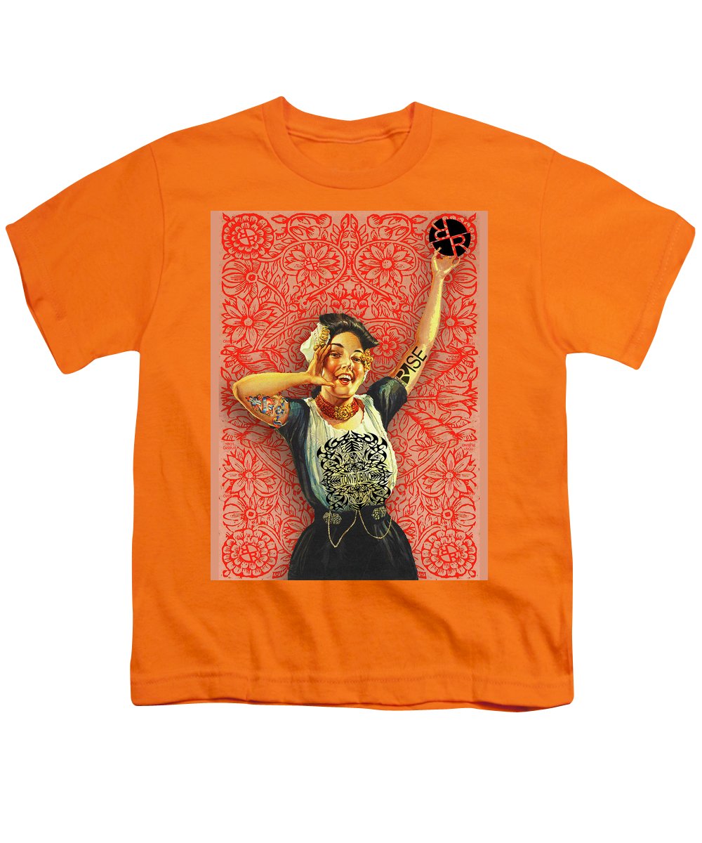 Rubino Rise Woman - Youth T-Shirt Youth T-Shirt Pixels Orange Small 
