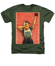Rubino Rise Woman - Heathers T-Shirt Heathers T-Shirt Pixels Military Green Small 