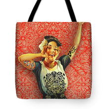 Rubino Rise Woman - Tote Bag Tote Bag Pixels 18" x 18"  
