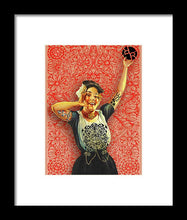 Rubino Rise Woman - Framed Print Framed Print Pixels 6.000" x 8.000" Black White