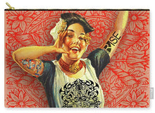 Rubino Rise Woman - Carry-All Pouch Carry-All Pouch Pixels Large (12.5" x 8.5")  