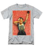 Rubino Rise Woman - Men's T-Shirt  (Regular Fit) Men's T-Shirt (Regular Fit) Pixels Heather Small 
