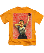 Rubino Rise Woman - Kids T-Shirt Kids T-Shirt Pixels Gold Small 