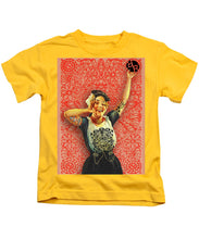 Rubino Rise Woman - Kids T-Shirt Kids T-Shirt Pixels Yellow Small 