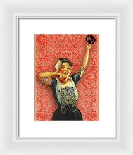 Rubino Rise Woman - Framed Print Framed Print Pixels 7.500" x 10.000" White White