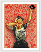 Rubino Rise Woman - Framed Print Framed Print Pixels 30.000" x 40.000" White White