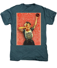 Rubino Rise Woman - Men's Premium T-Shirt Men's Premium T-Shirt Pixels Steel Blue Heather Small 