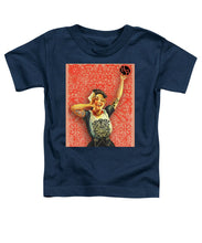 Rubino Rise Woman - Toddler T-Shirt Toddler T-Shirt Pixels Navy Small 
