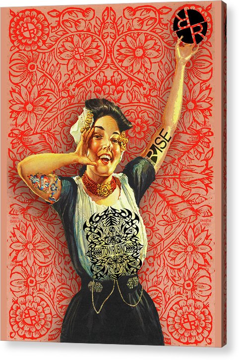 Rubino Rise Woman - Acrylic Print Acrylic Print Pixels 6.000