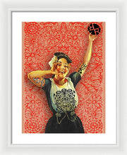 Rubino Rise Woman - Framed Print Framed Print Pixels 15.000" x 20.000" White White