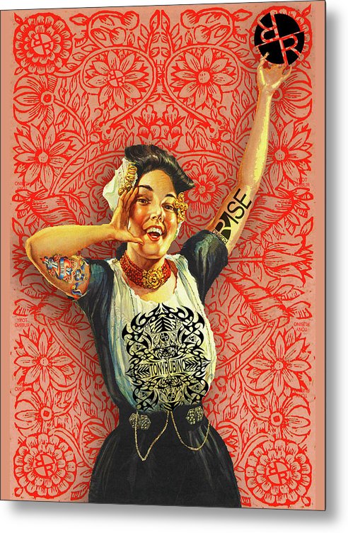 Rubino Rise Woman - Metal Print Metal Print Pixels 6.000