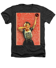 Rubino Rise Woman - Heathers T-Shirt Heathers T-Shirt Pixels Charcoal Small 