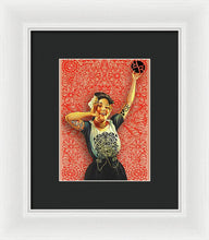 Rubino Rise Woman - Framed Print Framed Print Pixels 6.000" x 8.000" White Black