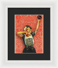 Rubino Rise Woman - Framed Print Framed Print Pixels 7.500" x 10.000" White Black