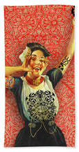 Rubino Rise Woman - Bath Towel Bath Towel Pixels Bath Towel (32" x 64")  