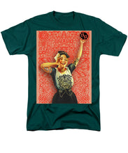 Rubino Rise Woman - Men's T-Shirt  (Regular Fit) Men's T-Shirt (Regular Fit) Pixels Hunter Green Small 