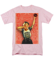 Rubino Rise Woman - Men's T-Shirt  (Regular Fit) Men's T-Shirt (Regular Fit) Pixels Pink Small 