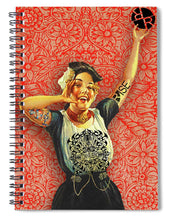 Rubino Rise Woman - Spiral Notebook Spiral Notebook Pixels 6" x 8"  