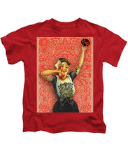 Rubino Rise Woman - Kids T-Shirt Kids T-Shirt Pixels Red Small 