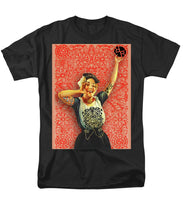 Rubino Rise Woman - Men's T-Shirt  (Regular Fit) Men's T-Shirt (Regular Fit) Pixels Black Small 