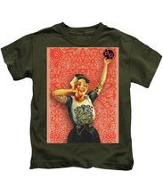 Rubino Rise Woman - Kids T-Shirt Kids T-Shirt Pixels Military Green Small 