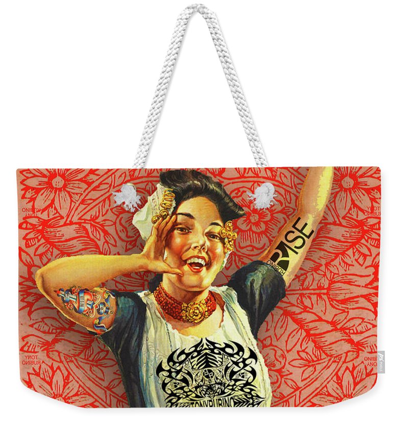 Rubino Rise Woman - Weekender Tote Bag Weekender Tote Bag Pixels 24