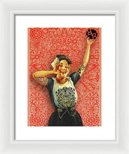 Rubino Rise Woman - Framed Print Framed Print Pixels 10.500" x 14.000" White White