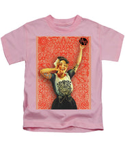 Rubino Rise Woman - Kids T-Shirt Kids T-Shirt Pixels Pink Small 