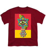 Rubino Sees - Youth T-Shirt Youth T-Shirt Pixels Cardinal Small 
