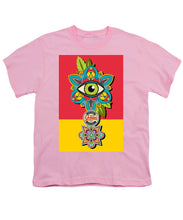 Rubino Sees - Youth T-Shirt Youth T-Shirt Pixels Pink Small 