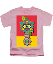 Rubino Sees - Kids T-Shirt Kids T-Shirt Pixels Pink Small 
