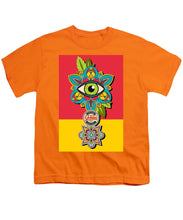 Rubino Sees - Youth T-Shirt Youth T-Shirt Pixels Orange Small 