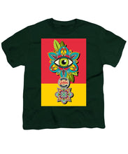 Rubino Sees - Youth T-Shirt Youth T-Shirt Pixels Hunter Green Small 