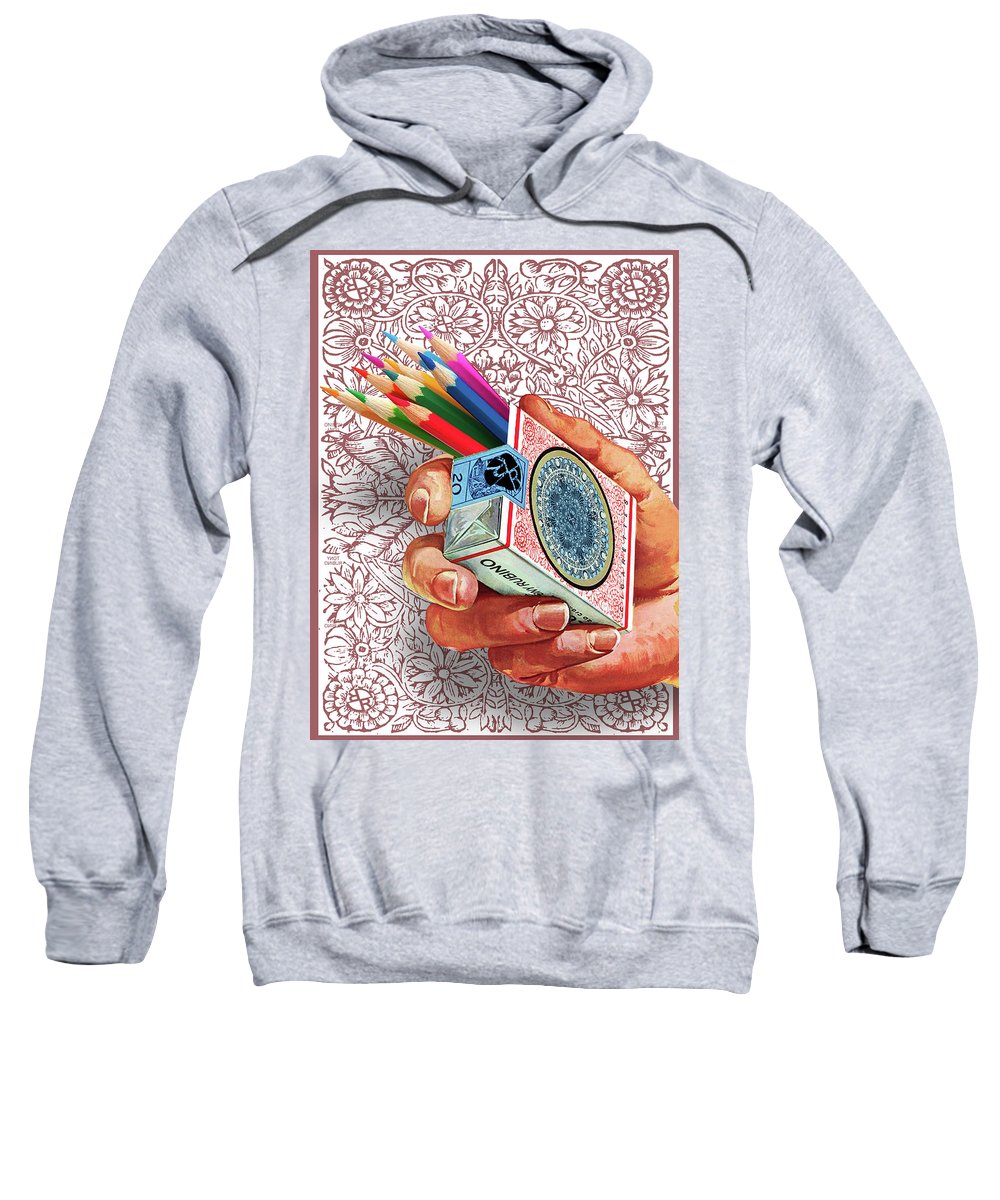 Rubino Smoke Em - Sweatshirt Sweatshirt Pixels Heather Small 