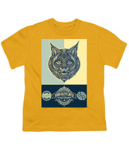 Rubino Spirit Cat - Youth T-Shirt Youth T-Shirt Pixels Gold Small 