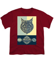 Rubino Spirit Cat - Youth T-Shirt Youth T-Shirt Pixels Cardinal Small 