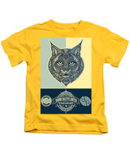 Rubino Spirit Cat - Kids T-Shirt Kids T-Shirt Pixels Yellow Small 