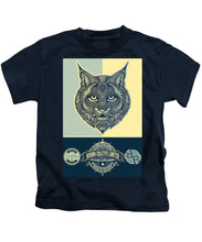 Rubino Spirit Cat - Kids T-Shirt Kids T-Shirt Pixels Navy Small 