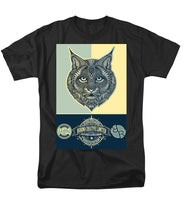 Rubino Spirit Cat - Men's T-Shirt  (Regular Fit) Men's T-Shirt (Regular Fit) Pixels Black Small 