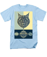 Rubino Spirit Cat - Men's T-Shirt  (Regular Fit) Men's T-Shirt (Regular Fit) Pixels Light Blue Small 