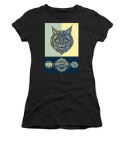 Rubino Spirit Cat - Women's T-Shirt (Athletic Fit) Women's T-Shirt (Athletic Fit) Pixels Black Small 
