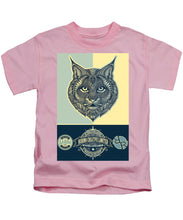 Rubino Spirit Cat - Kids T-Shirt Kids T-Shirt Pixels Pink Small 
