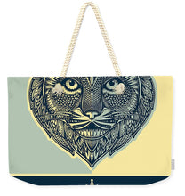 Rubino Spirit Cat - Weekender Tote Bag Weekender Tote Bag Pixels 24" x 16" Natural 