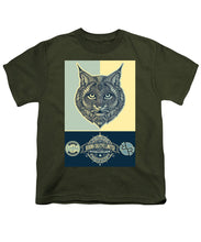 Rubino Spirit Cat - Youth T-Shirt Youth T-Shirt Pixels Military Green Small 