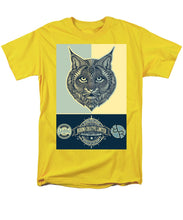 Rubino Spirit Cat - Men's T-Shirt  (Regular Fit) Men's T-Shirt (Regular Fit) Pixels Yellow Small 