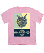 Rubino Spirit Cat - Youth T-Shirt Youth T-Shirt Pixels Pink Small 