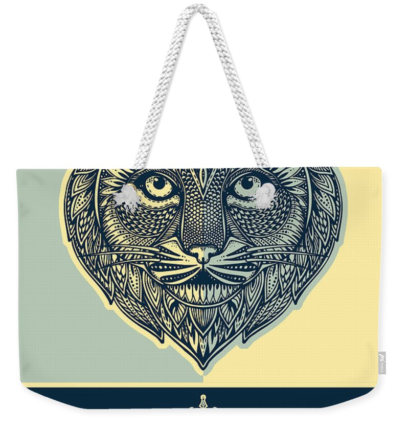 Rubino Spirit Cat - Weekender Tote Bag Weekender Tote Bag Pixels 24