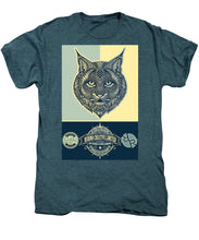 Rubino Spirit Cat - Men's Premium T-Shirt Men's Premium T-Shirt Pixels Steel Blue Heather Small 
