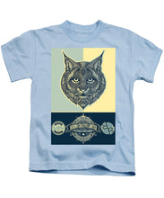 Rubino Spirit Cat - Kids T-Shirt Kids T-Shirt Pixels Light Blue Small 