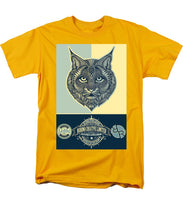 Rubino Spirit Cat - Men's T-Shirt  (Regular Fit) Men's T-Shirt (Regular Fit) Pixels Gold Small 
